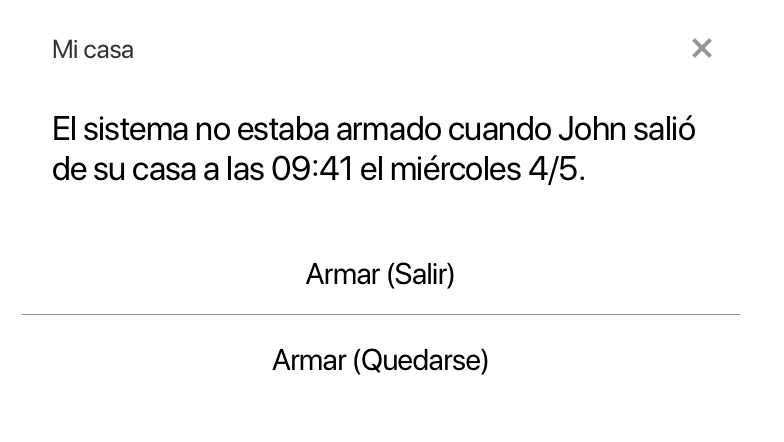 Notificación telefónica de geo-servicios