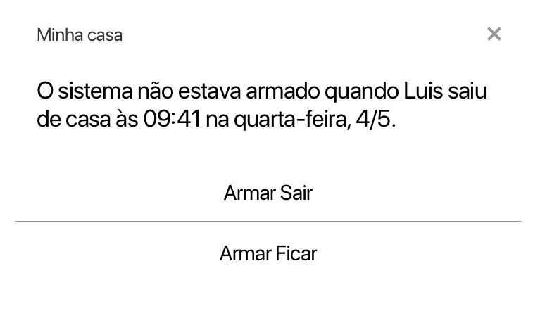 Notificação por telefone do recurso GeoServiços