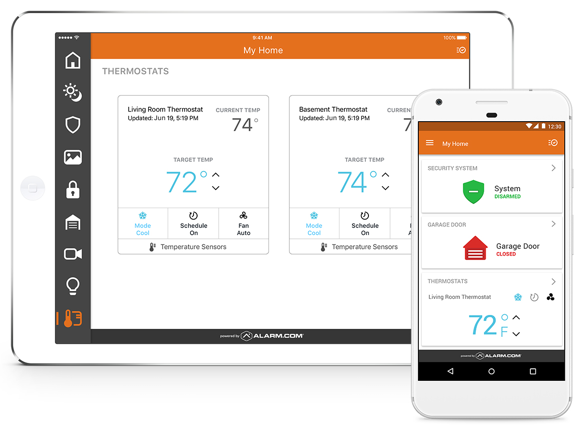 Alarm.com app for Apple and Android devices!