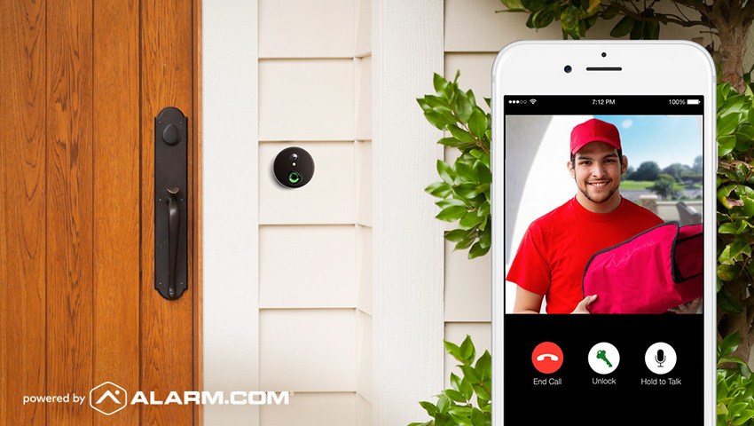 security camera on doorbell