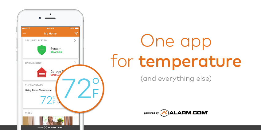 smart home app thermostat