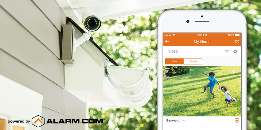 Security camera with sales alarm